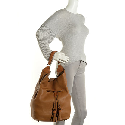 Burberry Grainy Calfskin Large Ashby Saddle Brown 13 of 22