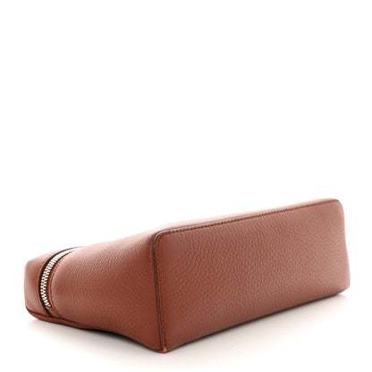 Loro Piana Grained Calfskin L19 Extra Pocket Pouch Kummel 4 of 14