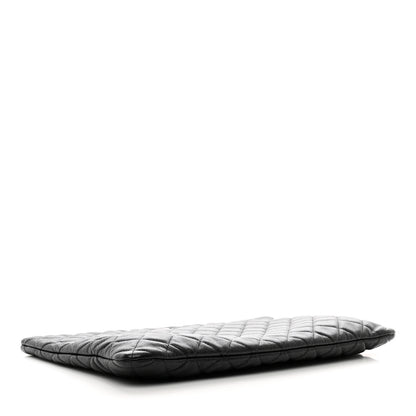 Chanel Iridescent Caviar Quilted Large Cosmetic Case Black 4 of 9