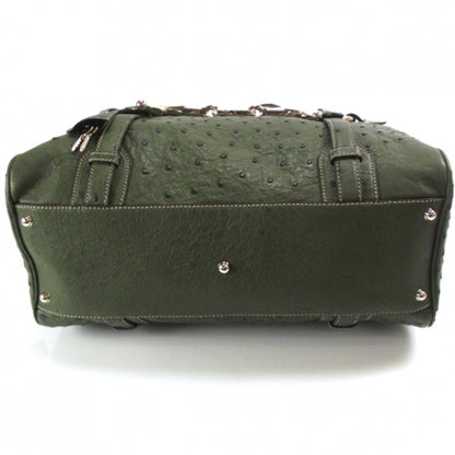 Gucci Ostrich 85th Anniversary Large Boston Bag 4 of 9