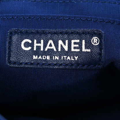Chanel Lambskin Quilted Large Urban Spirit Backpack Blue 5 of 10