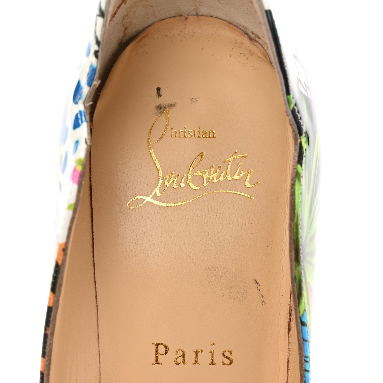 Christian Louboutin Patent Sapeur Hot Chick 100 Pumps 35.5 Multicolor 8 of 10