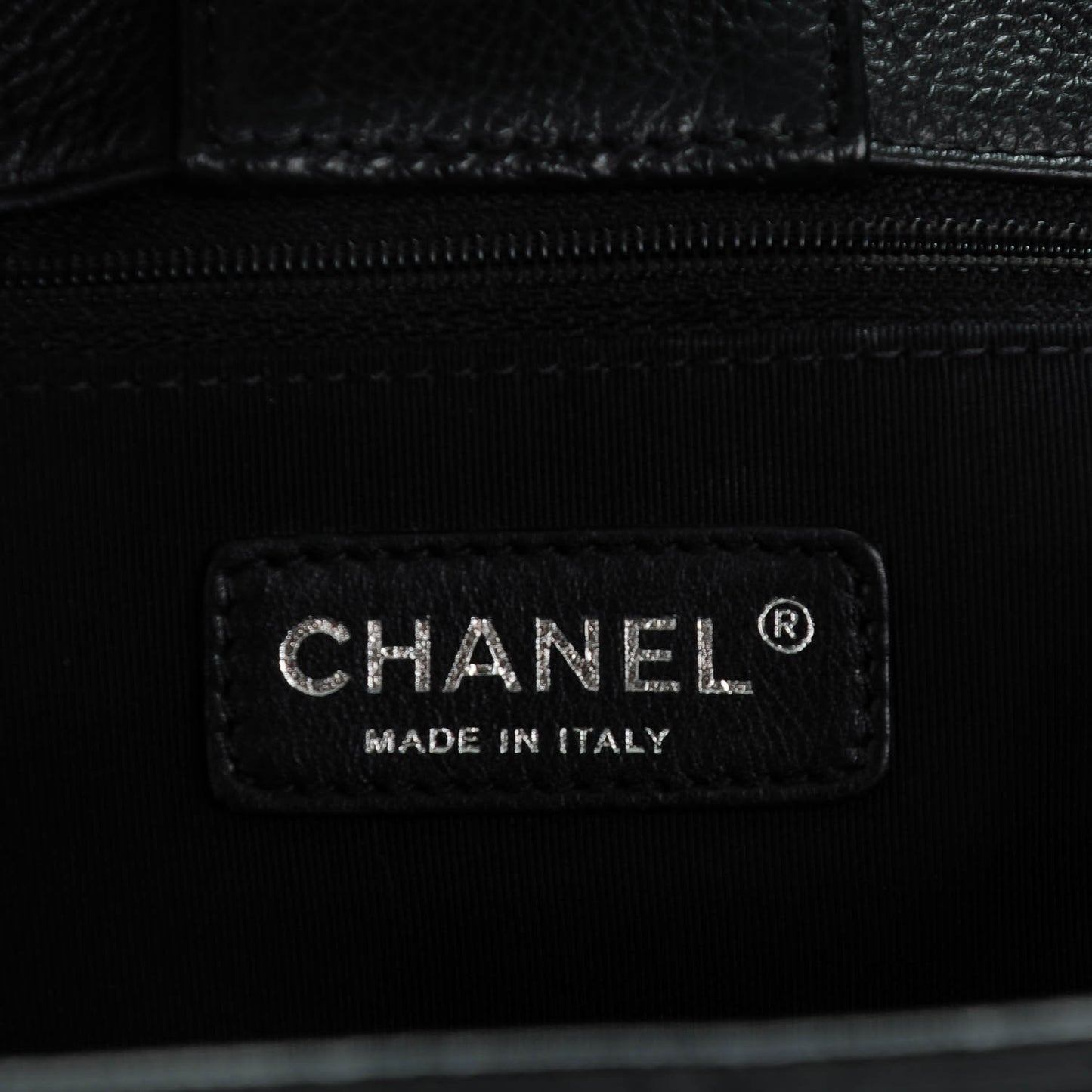 Calfskin Cerf Executive Shopper Tote Black