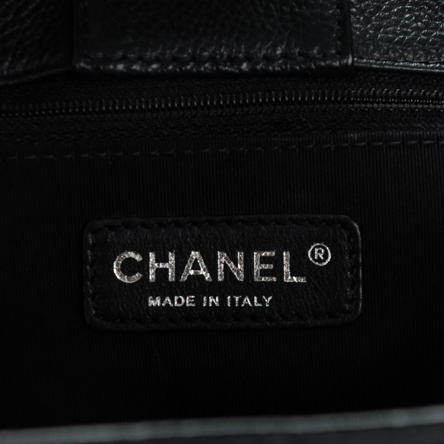 Chanel Calfskin Cerf Executive Shopper Tote Black 6 of 7