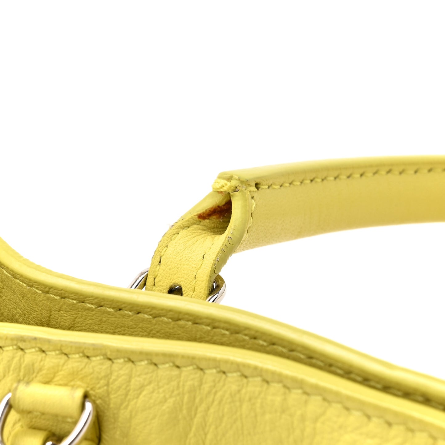 Calfskin Papier Mini A4 Jaune Poussin