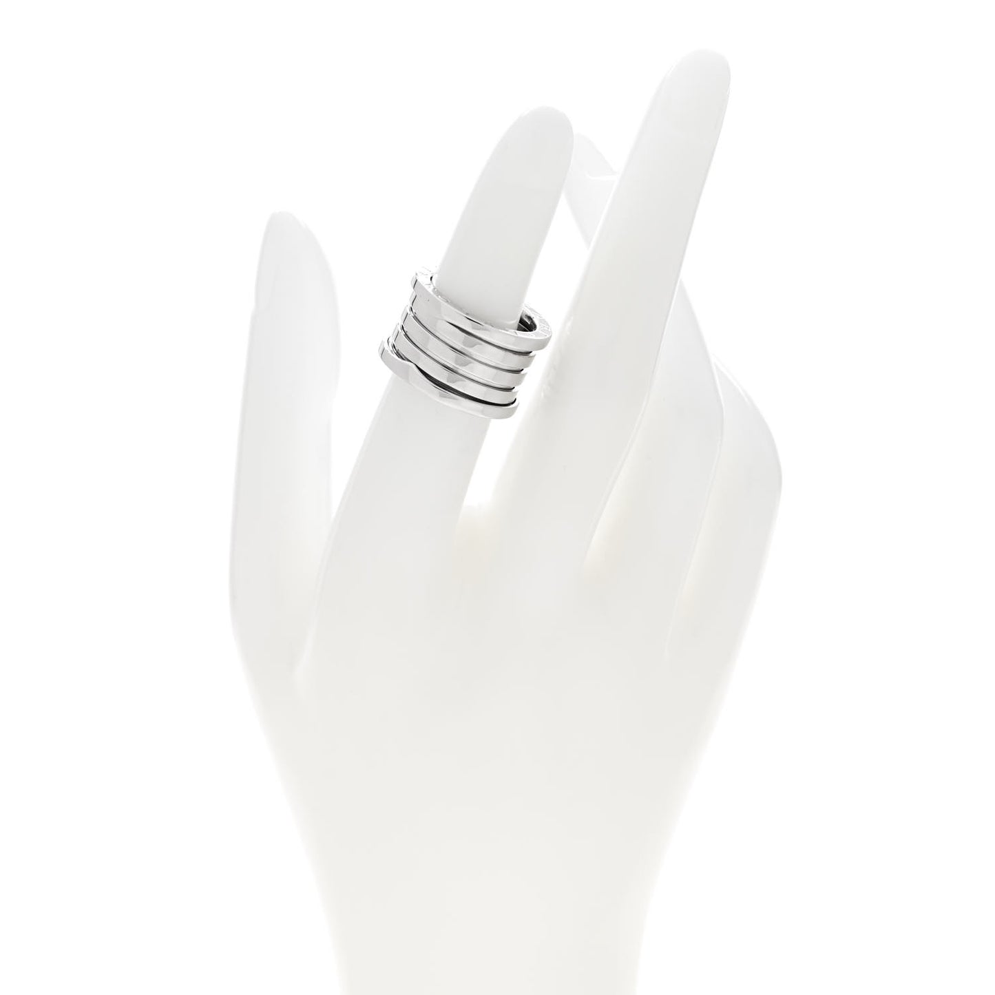 18K White Gold B.Zero1 Four-Band Ring 51 5.75