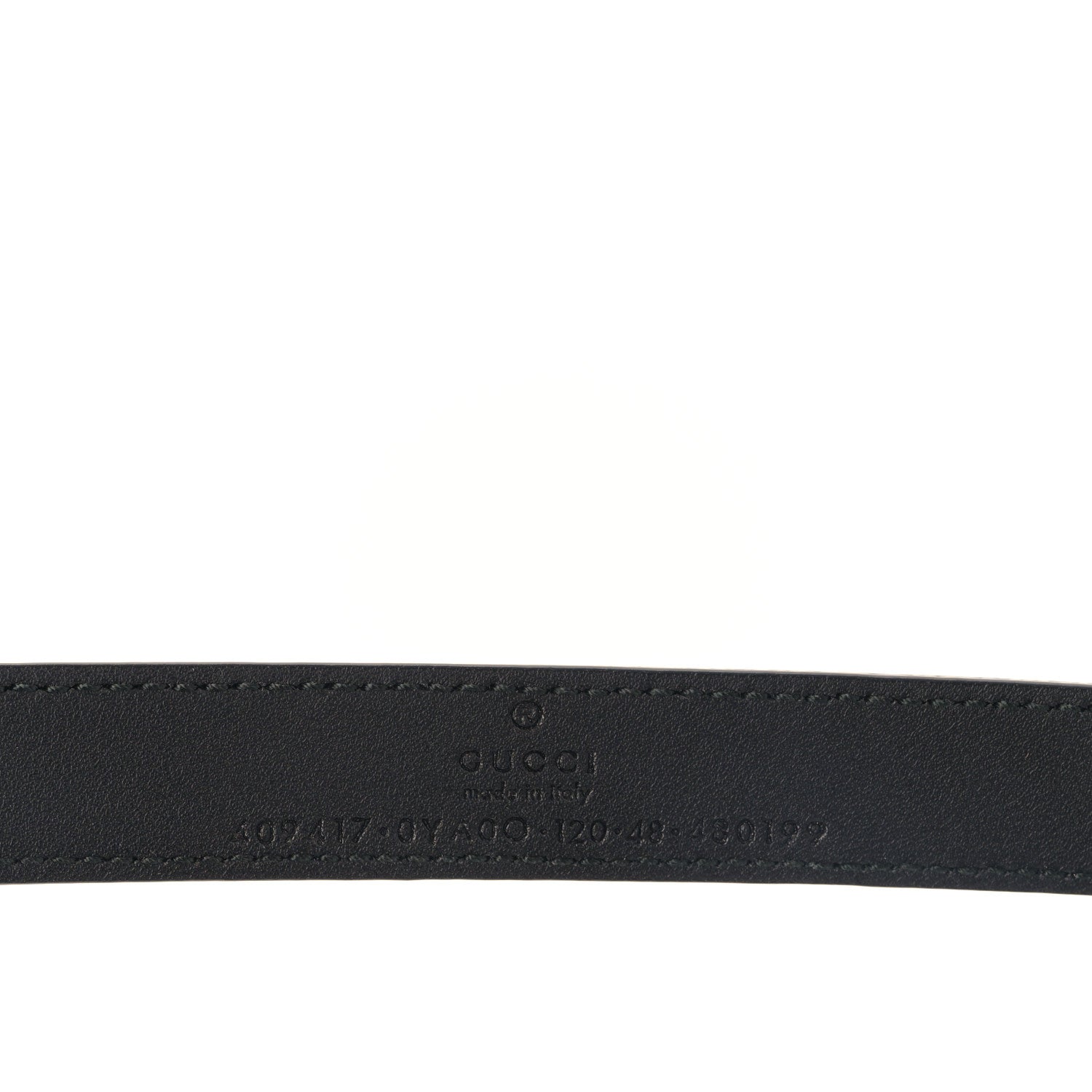 Gucci Calfskin Double G 20mm Belt 120/48 Black 3 of 4