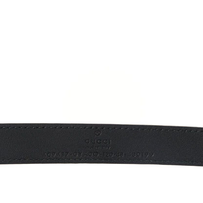 Gucci Calfskin Double G 20mm Belt 120/48 Black 3 of 4