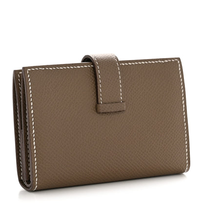 Hermes Epsom Mini Bearn Wallet Etoupe 3 of 11