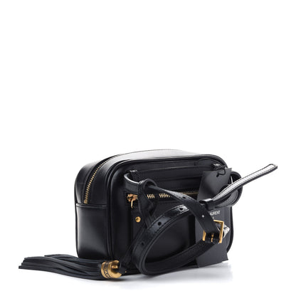 Saint Laurent Raffia Canvas Monogram Lou Heart Belt Bag Beige Black 3 of 9