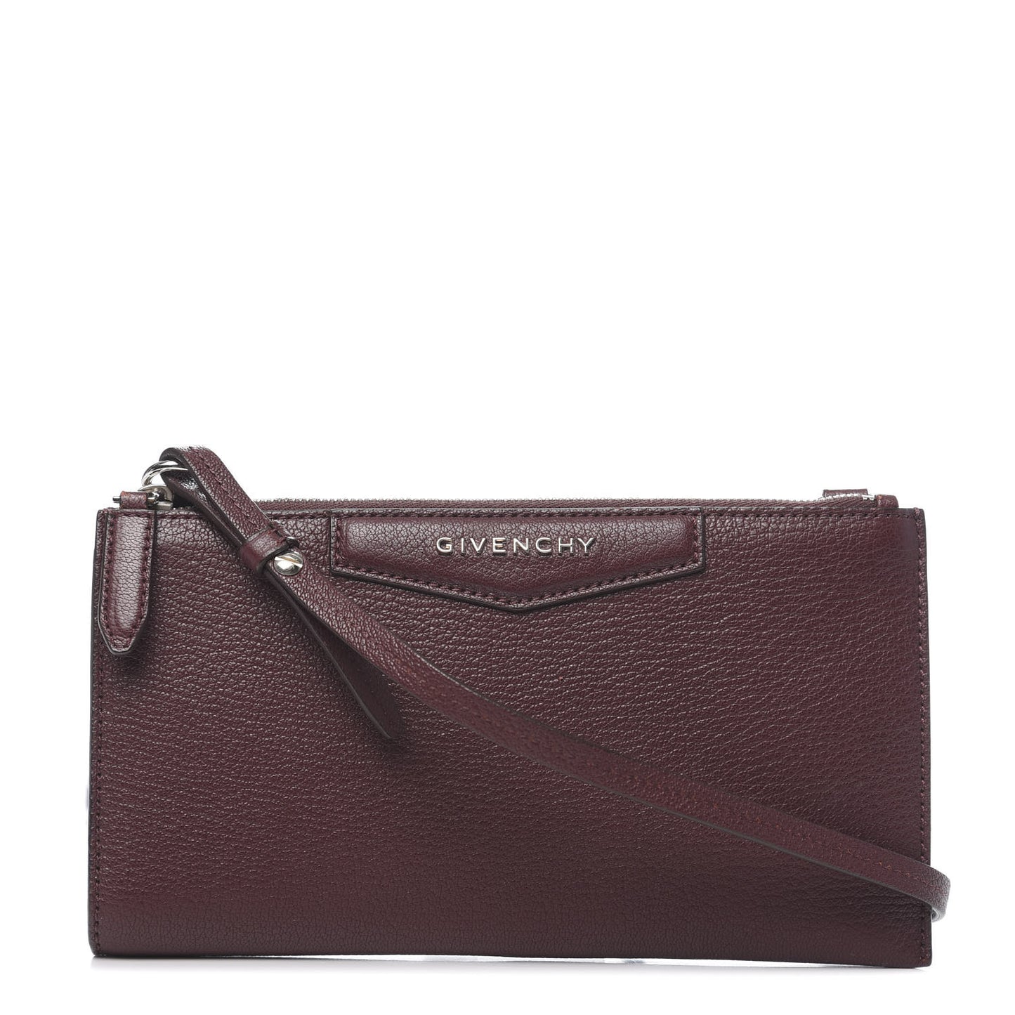 Grained Goatskin Antigona Crossbody Oxblood