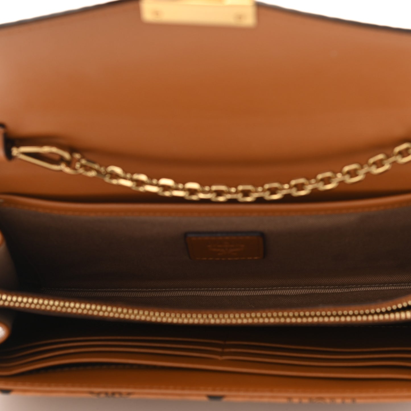 Visetos Medium Patricia Wallet On Chain Cognac