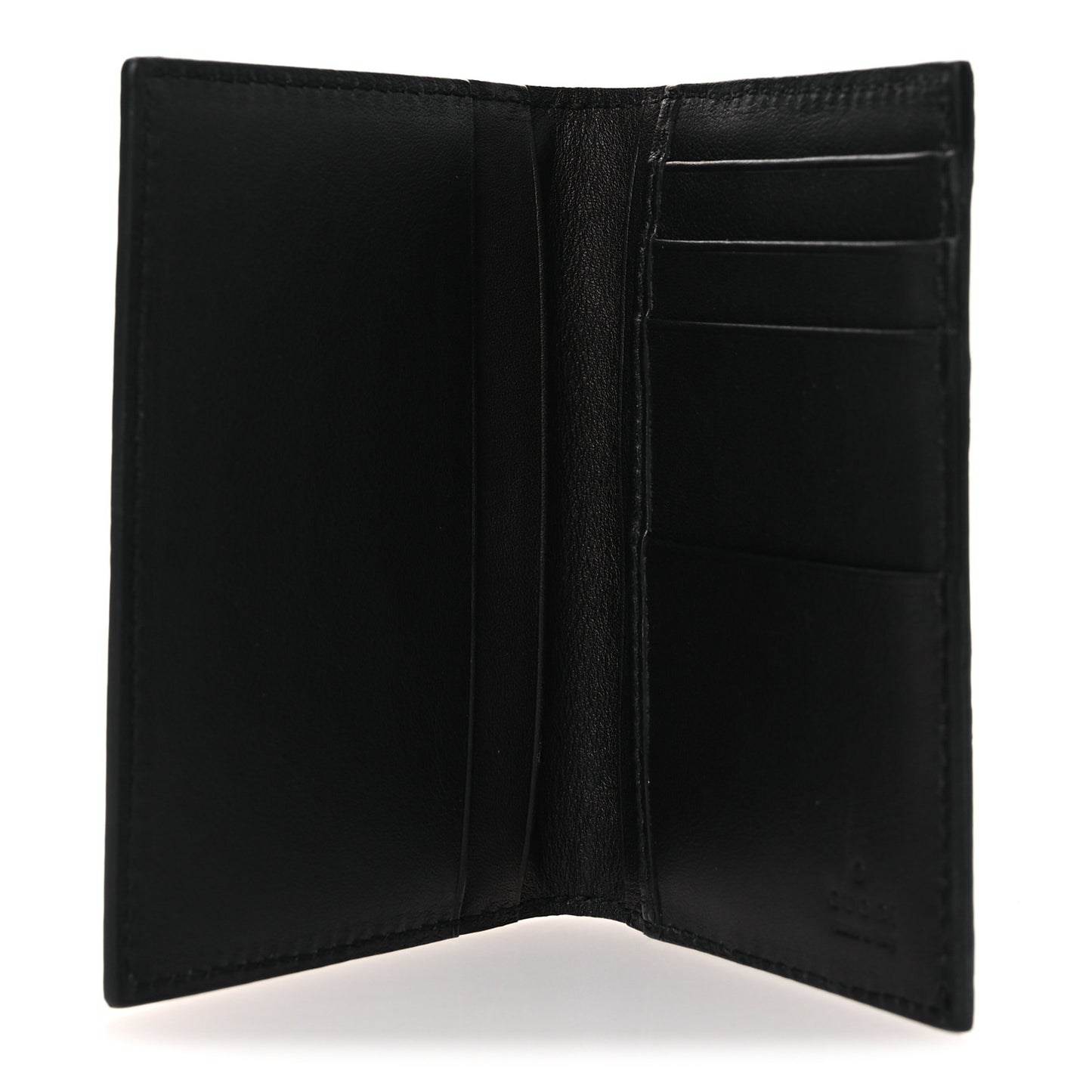 Guccissima Signature Passport Case Black