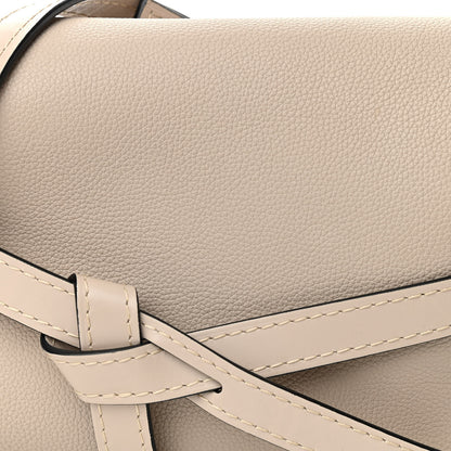 Loewe Grained Calfskin Small Gate Crossbody Bag Light Oat 8 of 10