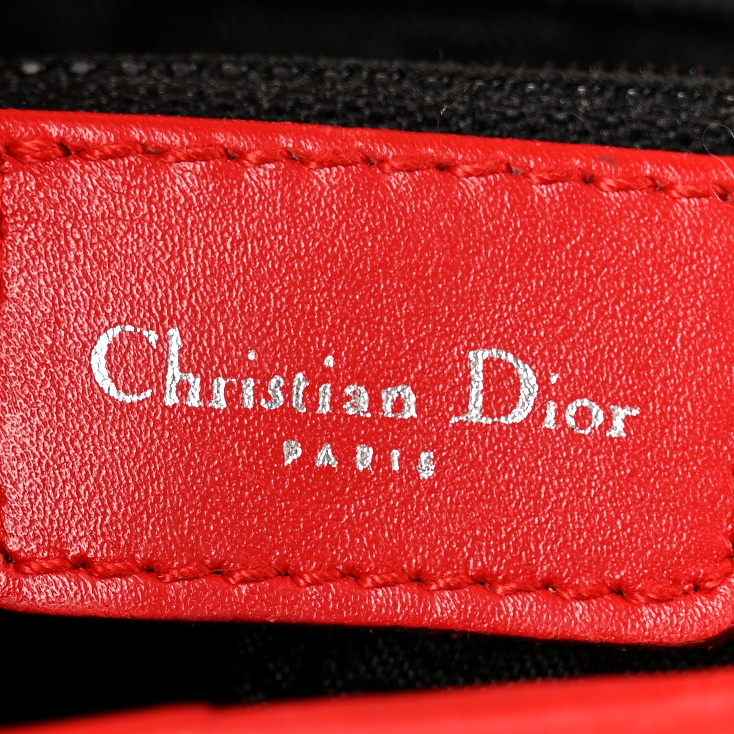 Christian Dior Canvas Hardcore Pierced Saddle Bag White Red Black 6 of 16