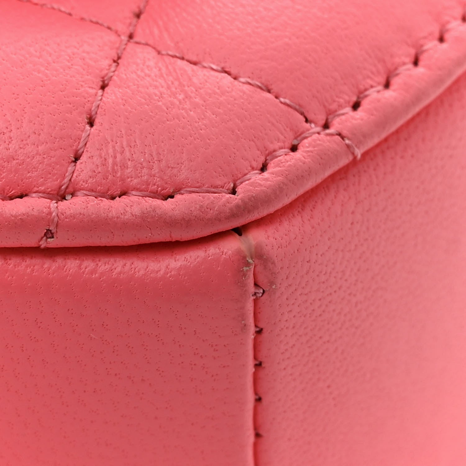 Chanel Lambskin Quilted CC In Love Heart Waist Belt Bag With Chain Pink 11 of 13