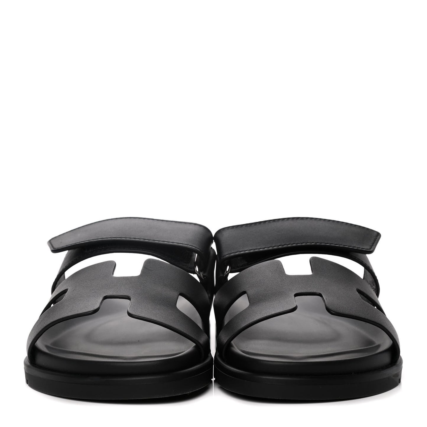 Calfskin Womens Chypre Sandals 36.5 Black