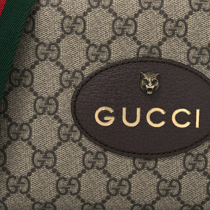 Gucci GG Supreme Monogram Web Neo Vintage Shoulder Bag Beige New Acero Crop 9 of 18