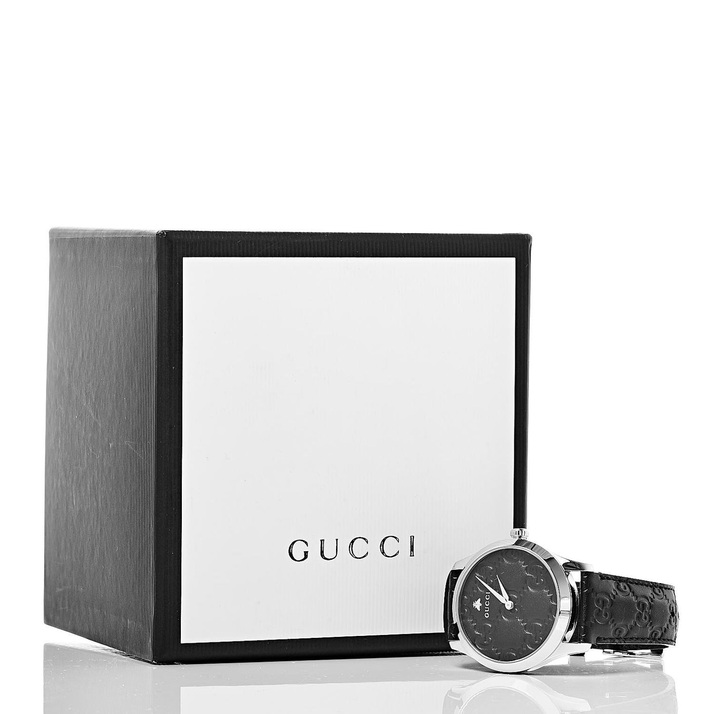 Stainless Steel Calfskin 38mm G-Timeless Quartz Watch Black