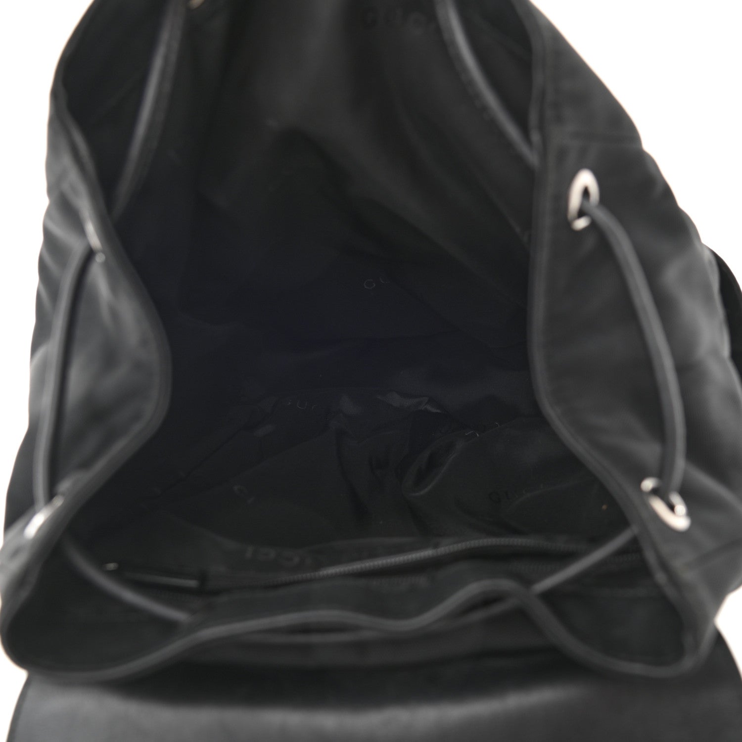Gucci Calfskin Canvas Backpack Black 5 of 10