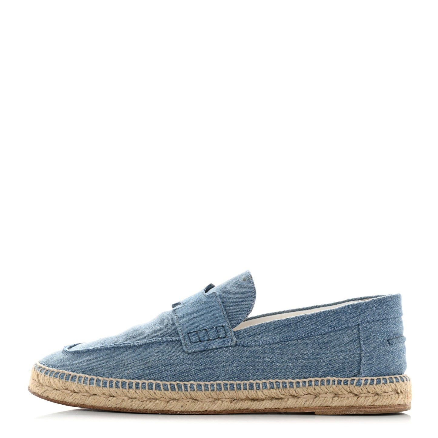 Denim Canvas Mens Trip Espadrilles 43 Bleu Clair