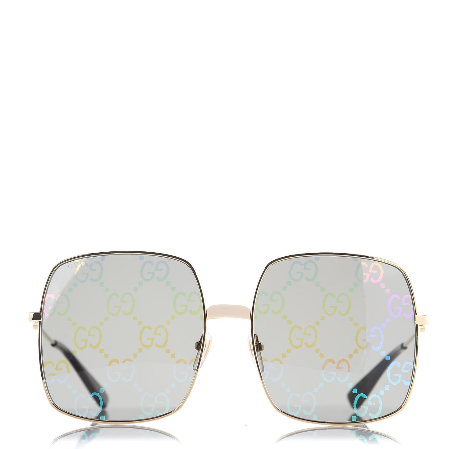 Rectangular Frame Sunglasses GG0414S Black