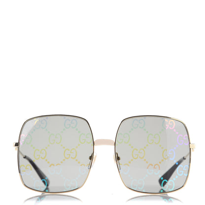 Gucci Rectangular Frame Sunglasses GG0414S Black 4 of 7