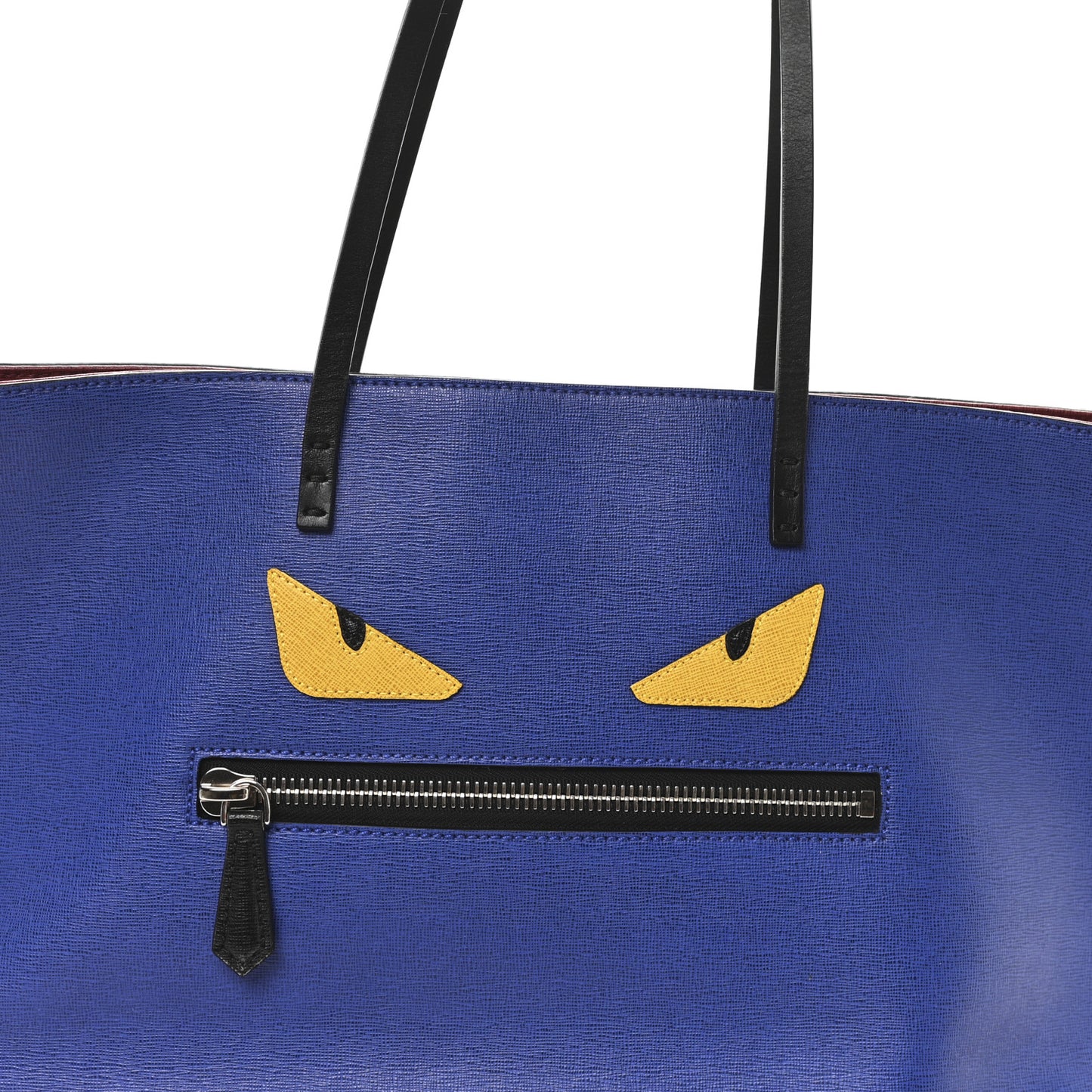 Vitello Elite Cuoio Monster Buggies Medium Roll Tote Zaffire Black Multicolor Lago