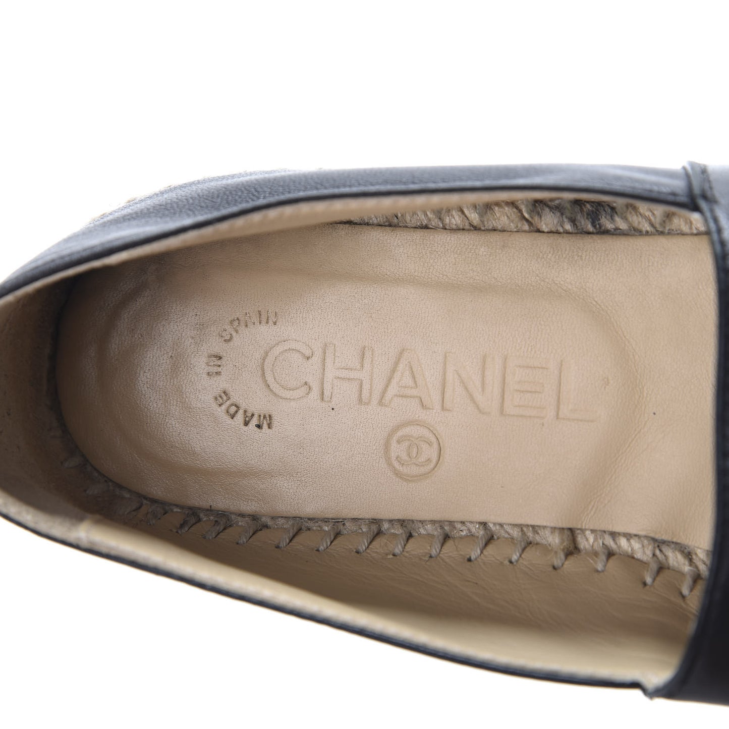 Lambskin CC Espadrilles 36 Black