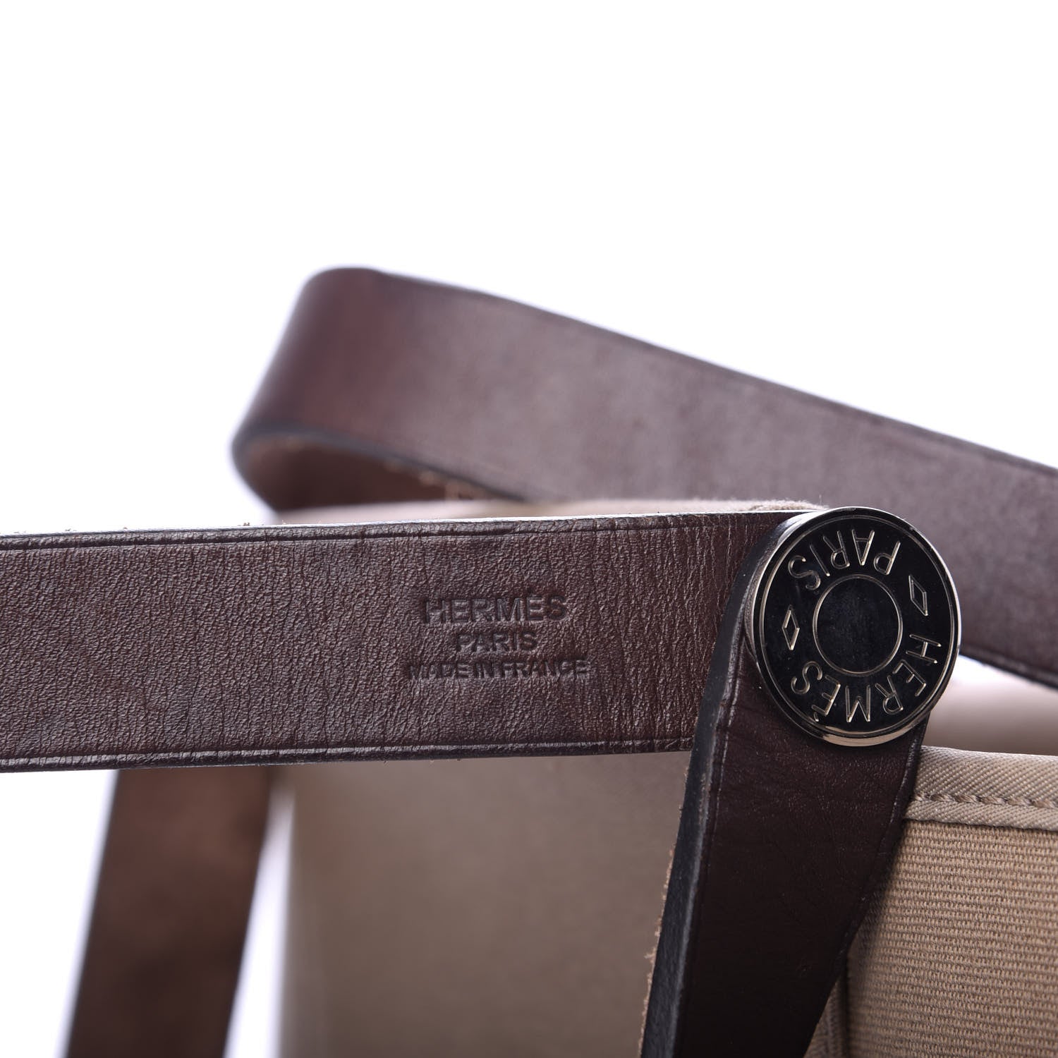 Hermes Toile Cabag Twist 42 GM Etoupe 6 of 9