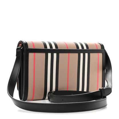 Burberry E-Canvas Icon Stripe Hannah Wallet With Detachable Strap Archive Beige 3 of 8