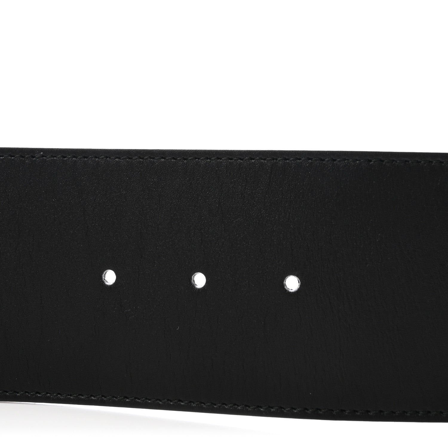 Gucci Moon Calfskin Pearl Double G 70mm Belt 85 34 Black Cream 3 of 5