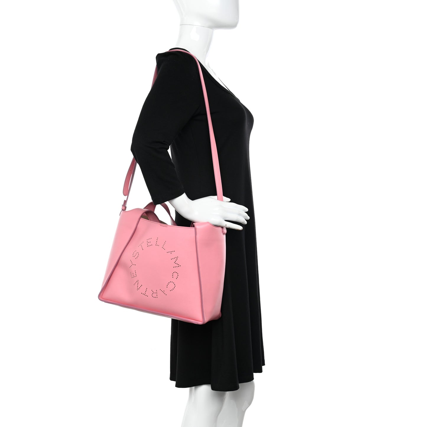 Eco Alter Nappa East West Perforated Tote Pink