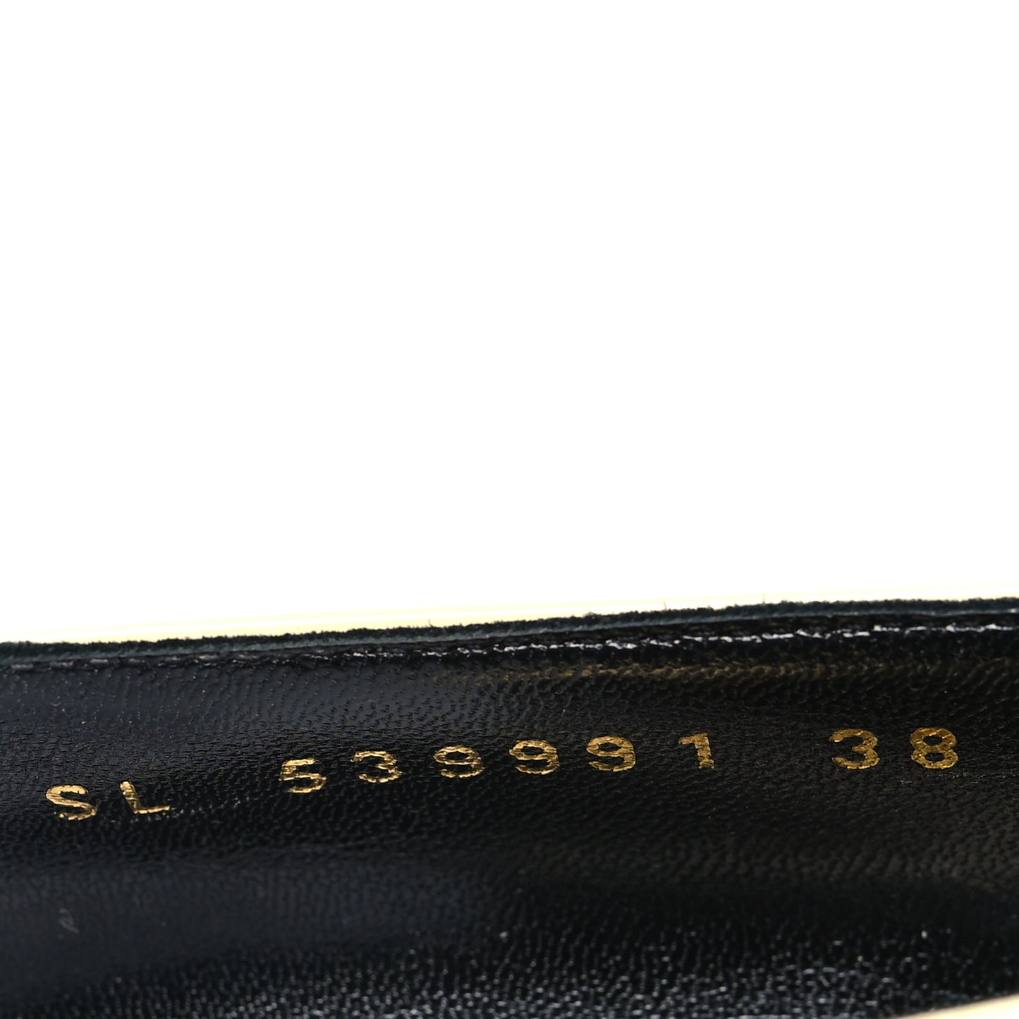 Patent Calfskin Teddy High Vamp 105 Pumps 38 Porcellana