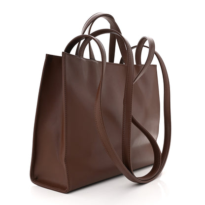 Telfar Vegan Leather Medium Shopping Bag Chocolate 3 of 10