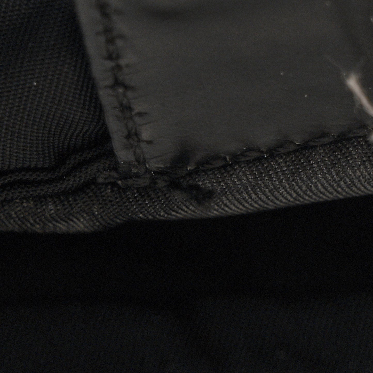 Nylon Vela Flat Messenger Bag Black
