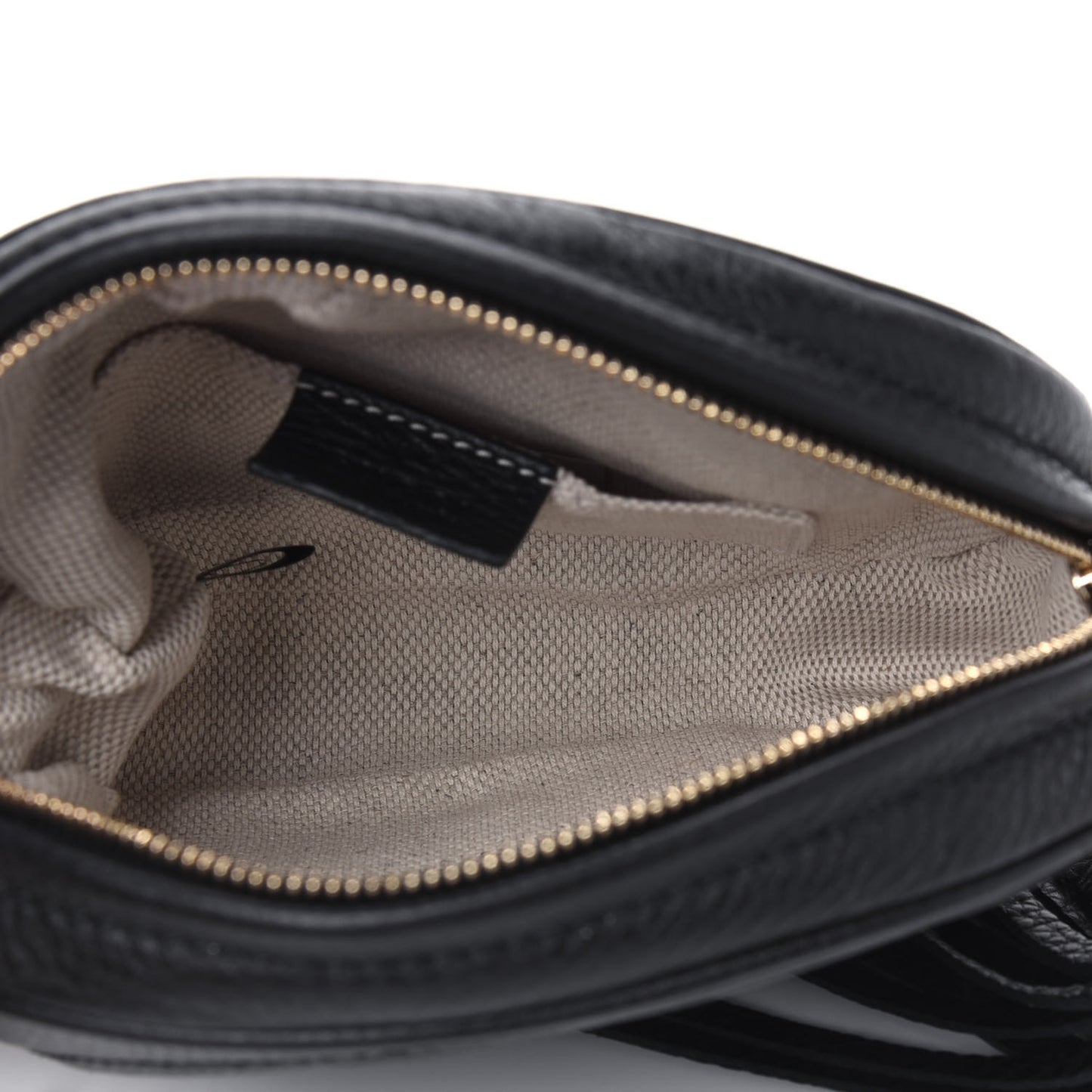 Pebbled Calfskin Mini Soho Chain Bag Black