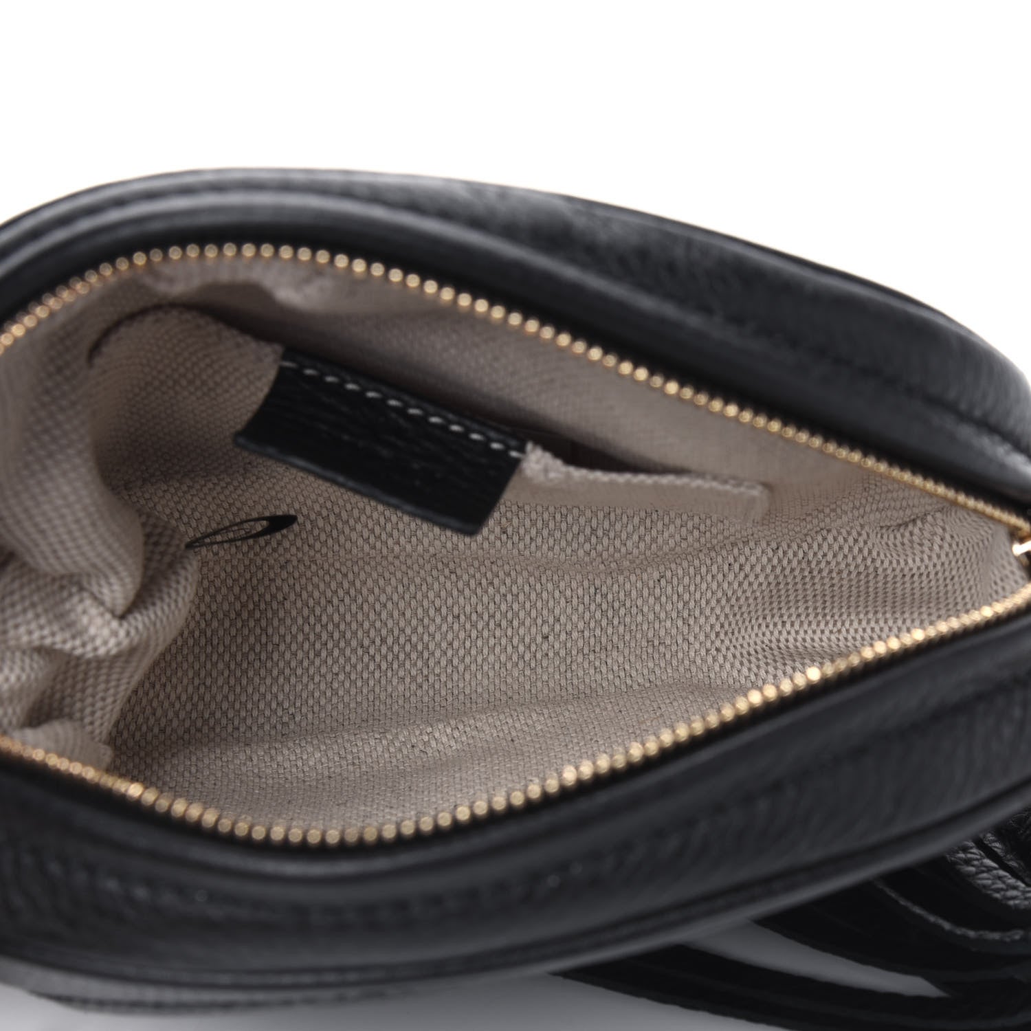 Gucci Pebbled Calfskin Mini Soho Chain Bag Black 4 of 4