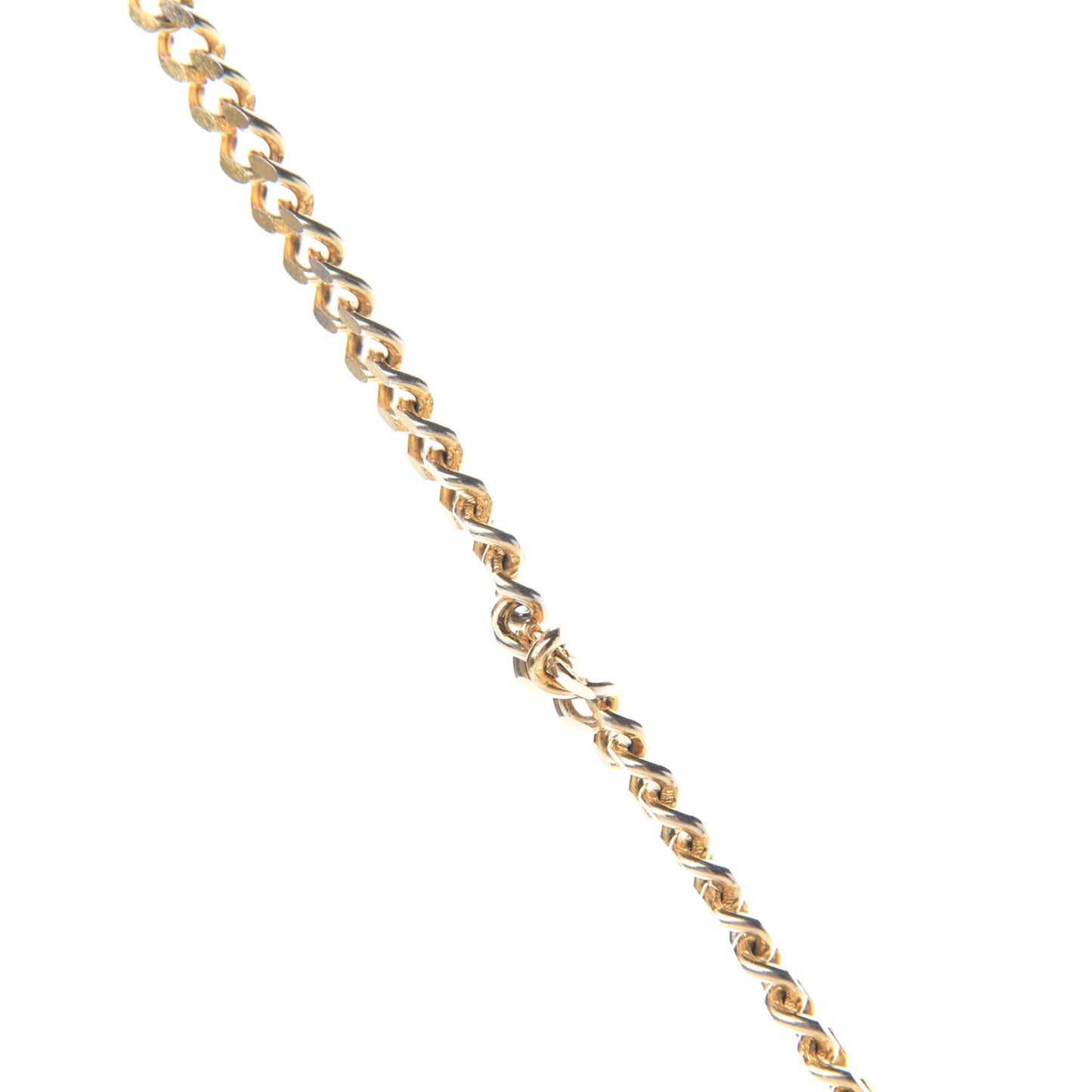 Monogram Chain Clutch Brown