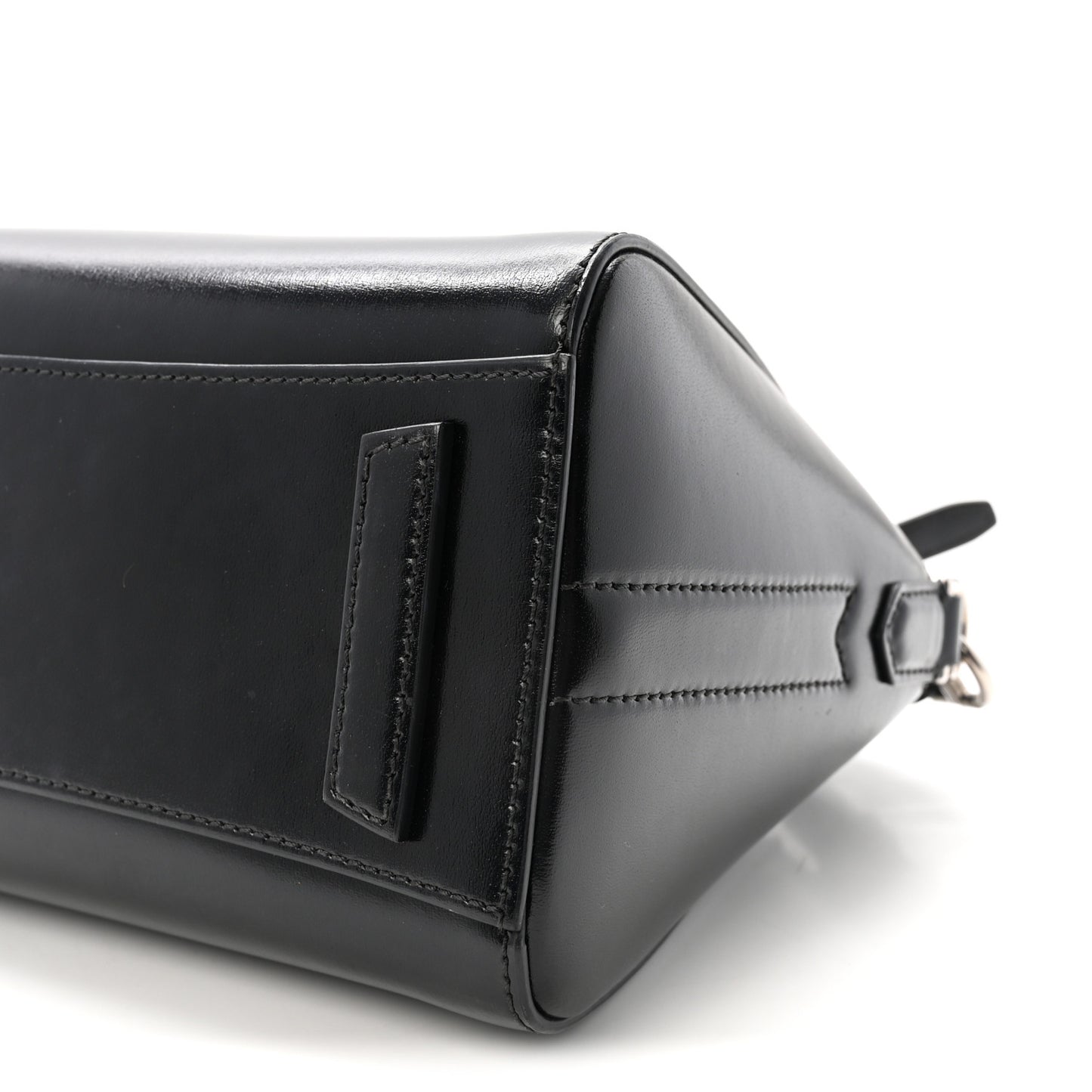 Shiny Lord Calfskin Mini Antigona Black