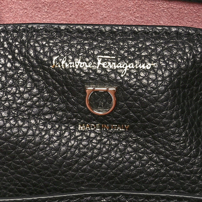 Salvatore Ferragamo Calfskin Gancio XL City Backpack Black 6 of 11