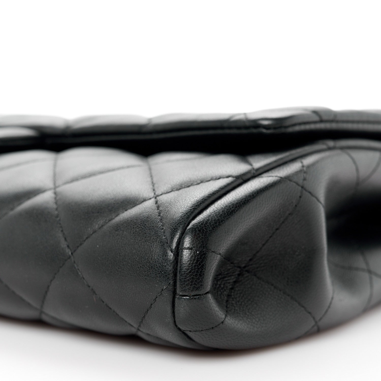 Chanel Lambskin Quilted Clutch with Chain Flap Black 11 of 12