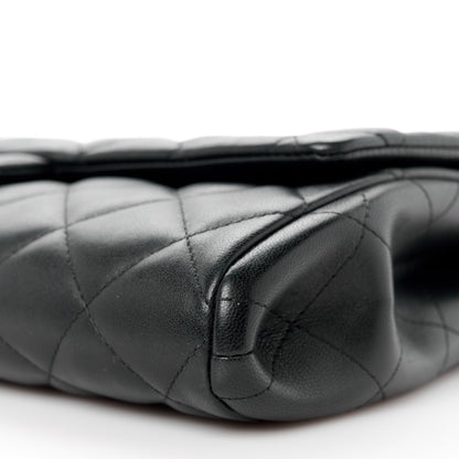 Chanel Lambskin Quilted Clutch with Chain Flap Black 11 of 12