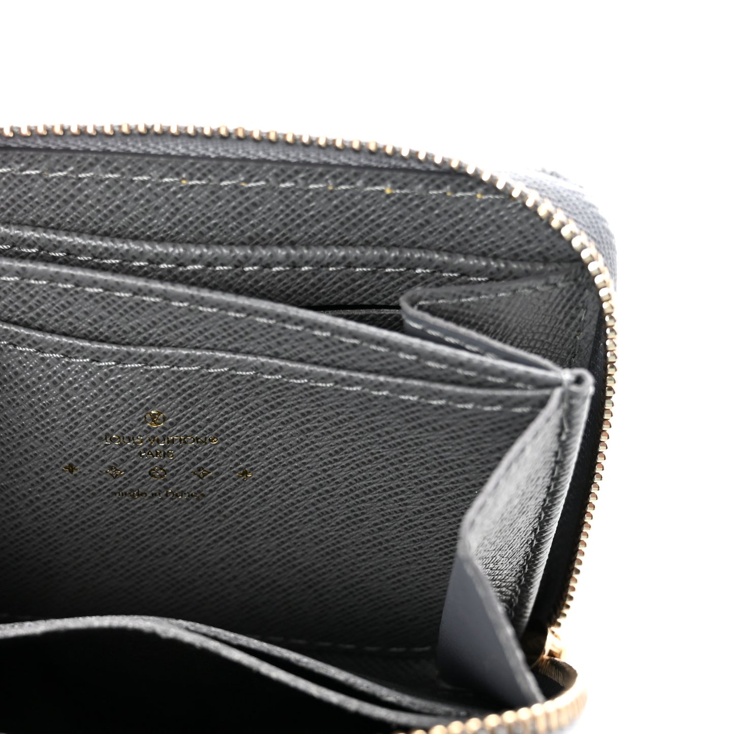 Denim Monogram Zippy Coin Purse Washed Gray