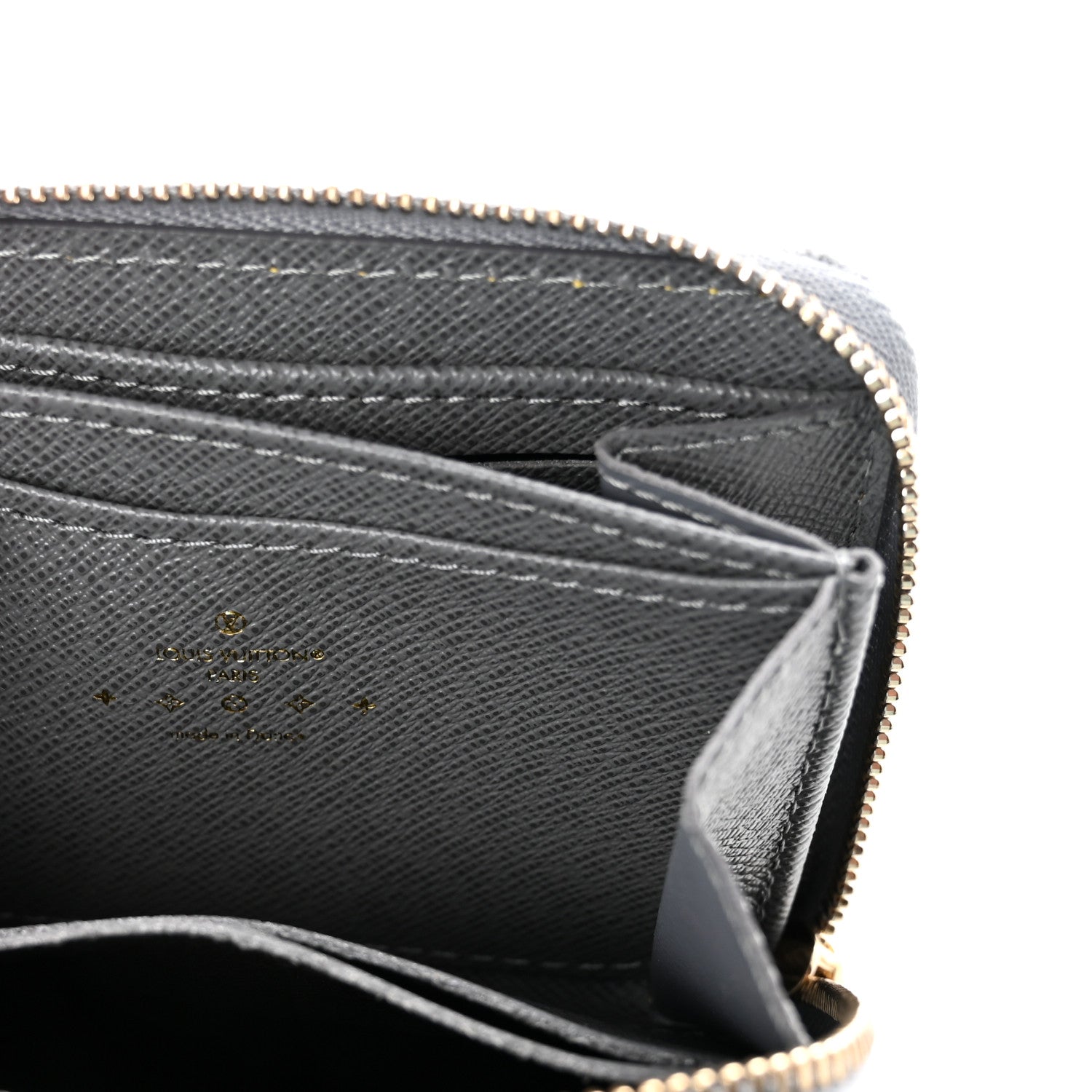Louis Vuitton Denim Monogram Zippy Coin Purse Washed Gray 6 of 7