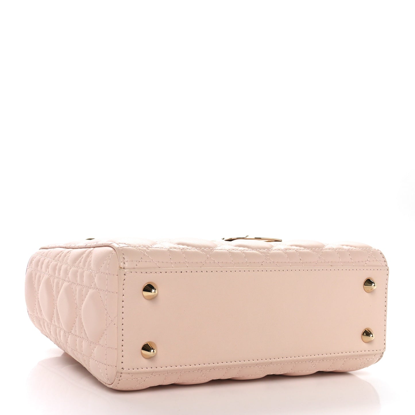 Lambskin Cannage Small Lucky Badges My Lady Dior Light Pink