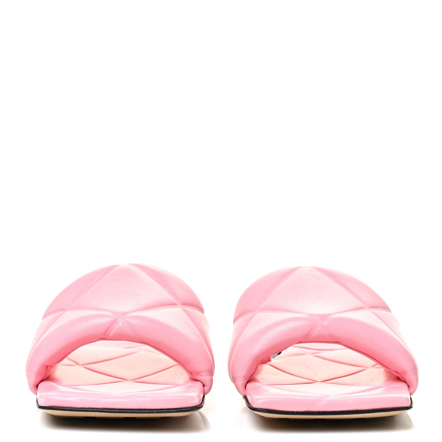 Nappa Quilted Rubber Lido Flat Sandals 35.5 Blossom