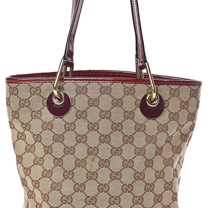 Gucci Monogram Small Eclipse Tote Red 10 of 10