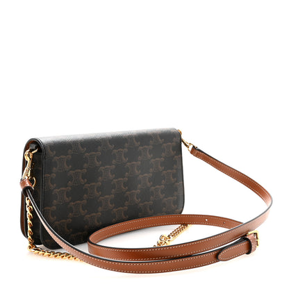 Celine Triomphe Canvas Multipochette Tan 2 of 10