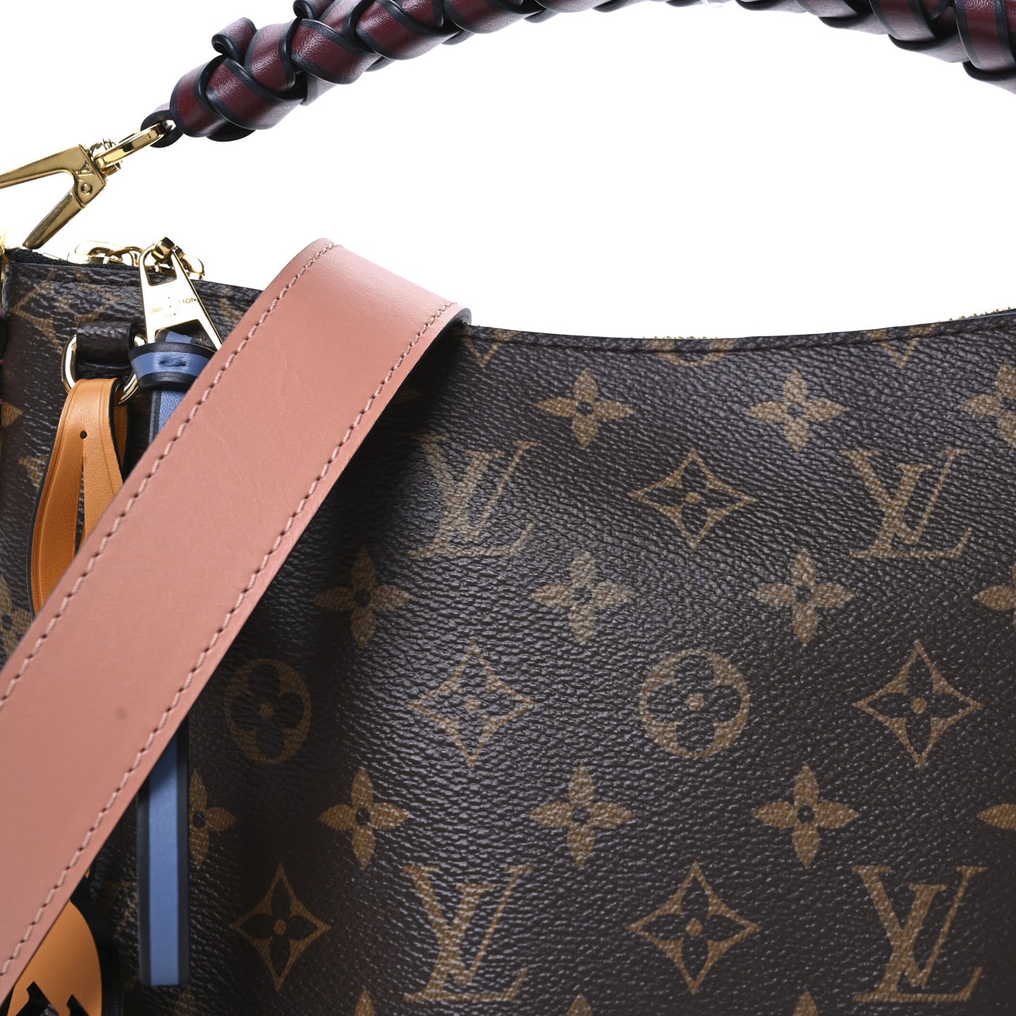 Monogram Beaubourg Hobo Mini Bordeaux Red Peach Safran Blue Jean Blue